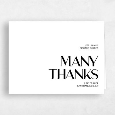 White Typography Wedding Thank You - Millsboro Landscape