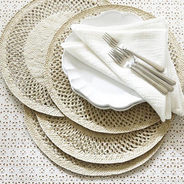 Monique Lhuillier Ravello Handwoven Placemats -Set of 4