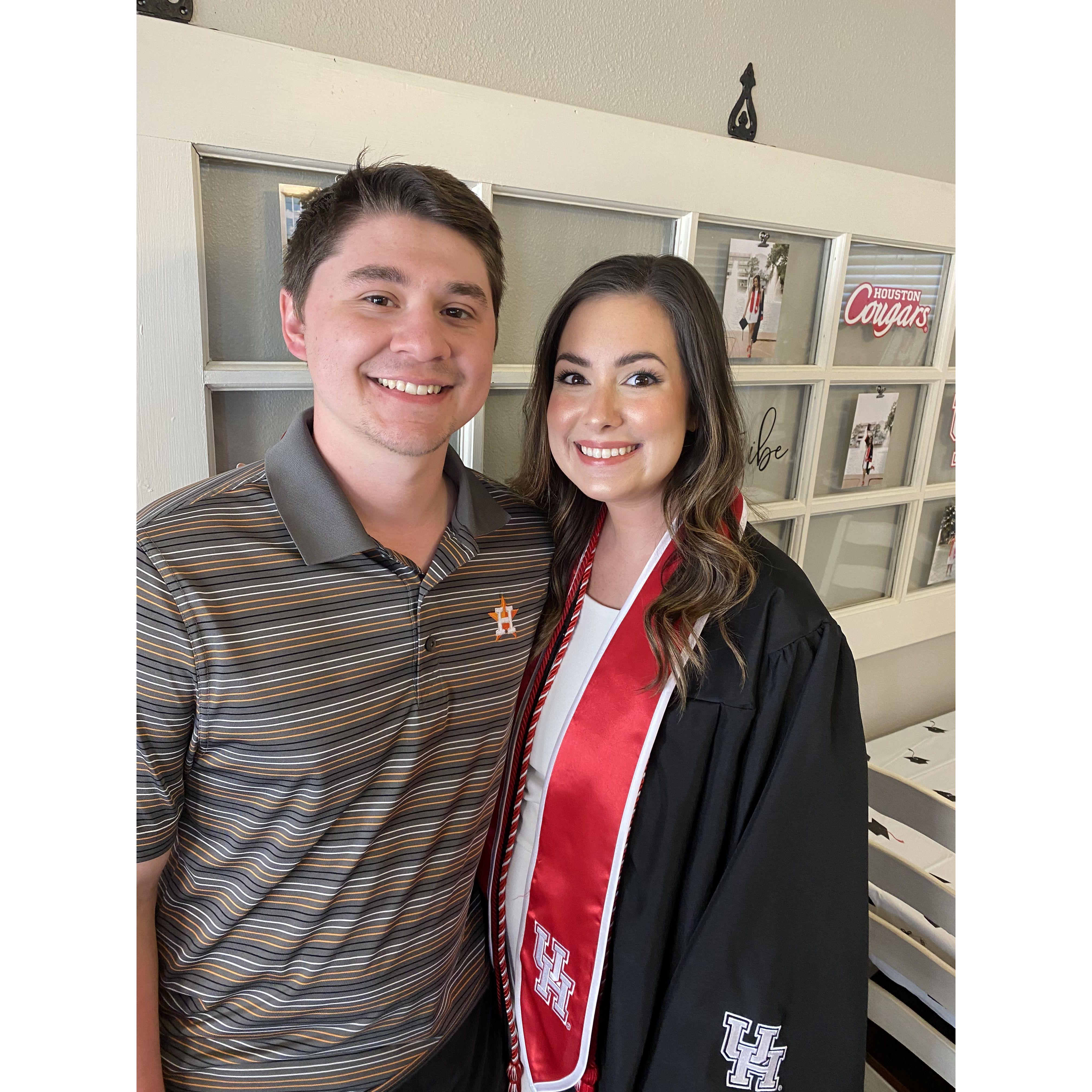 Camryn’s college graduation. Go Coogs!