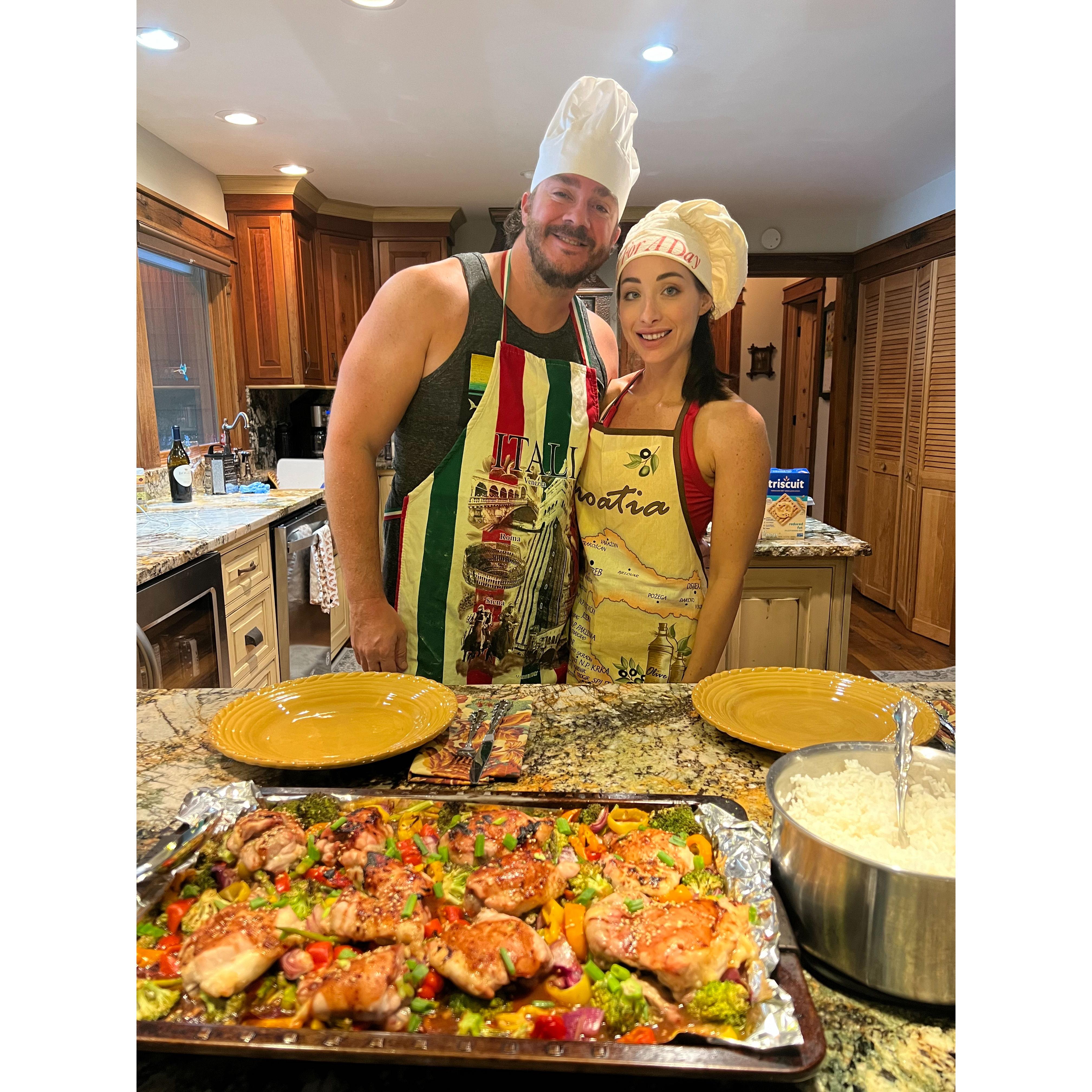 Cooking at Lake Burton
