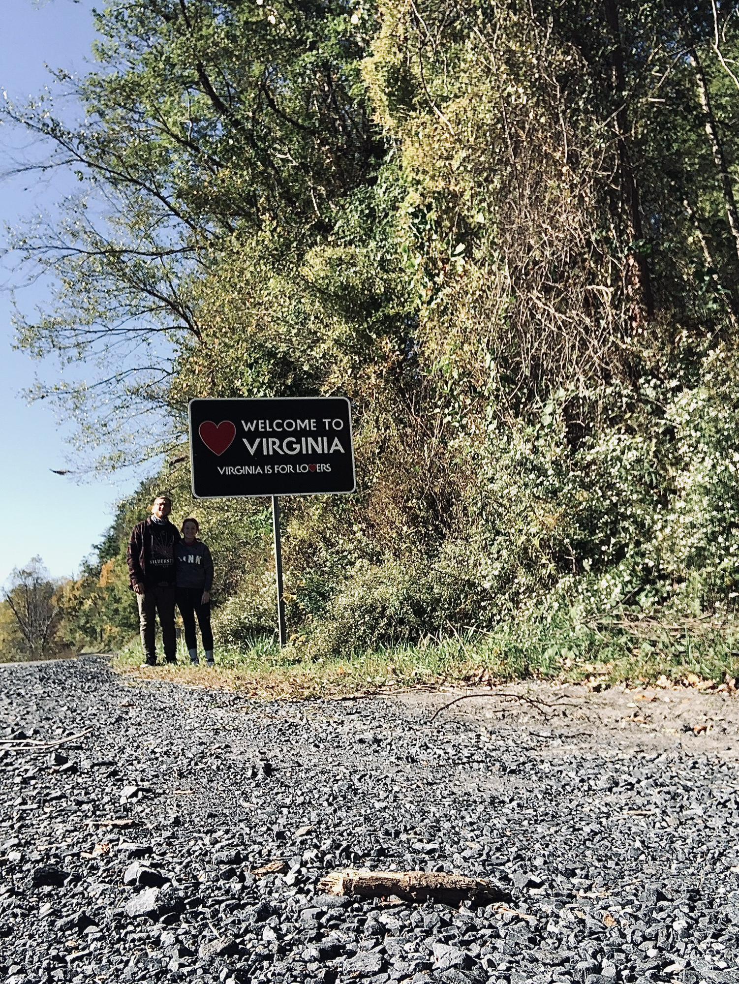 Two lovers in the state of lovers. Virginia.