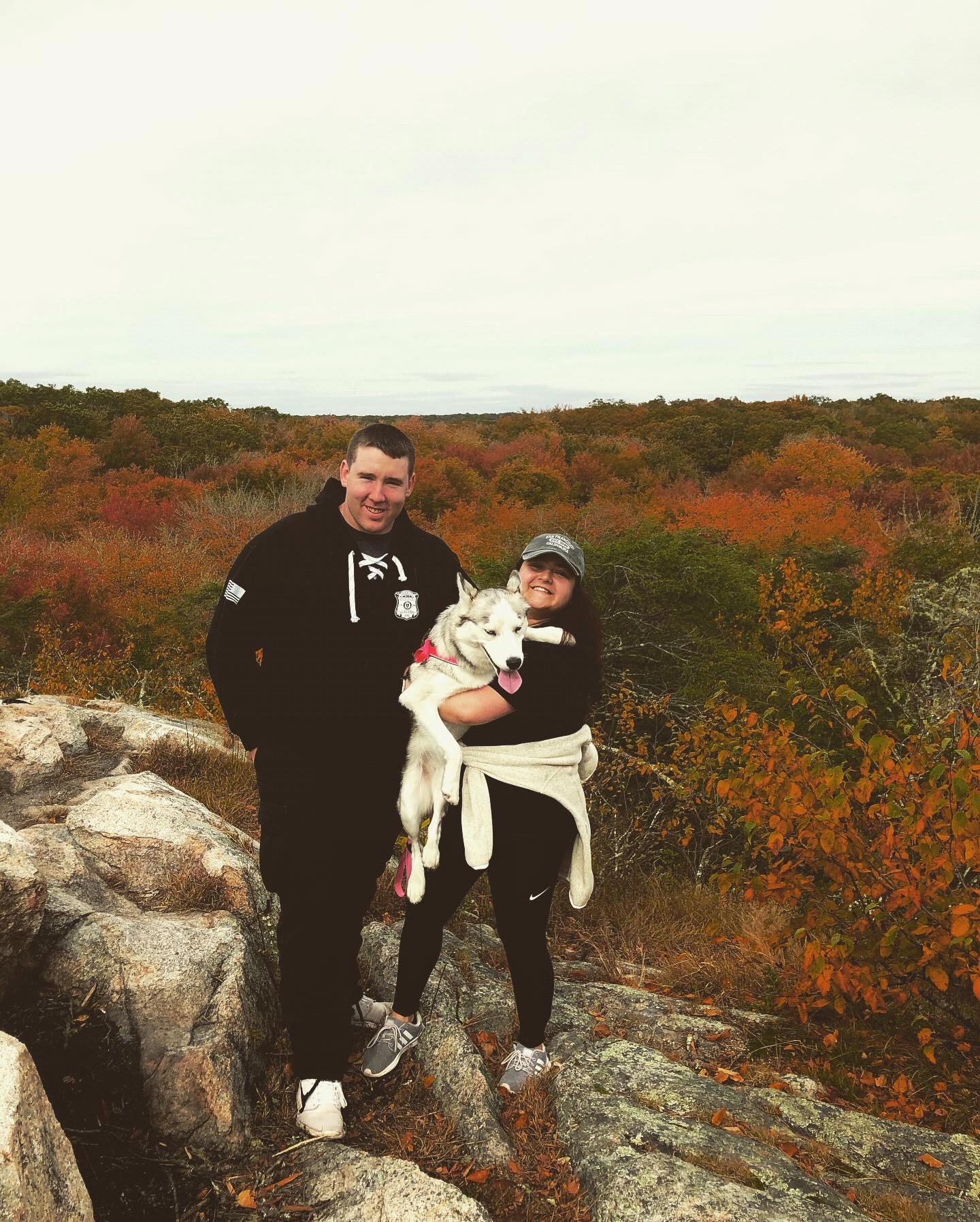 Hiking with our baby Luna