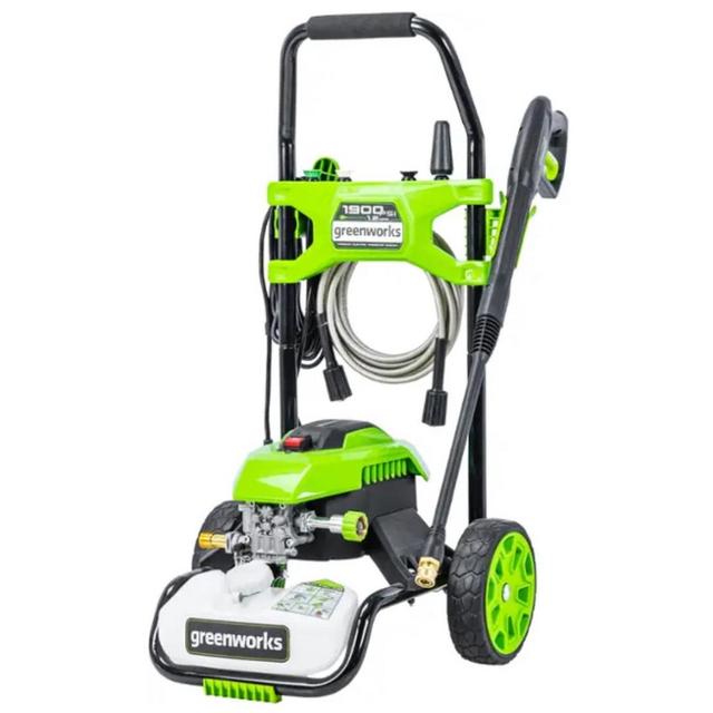 Greenworks - Electric Pressure Washer up to 1900 PSI at 1.2 GPM - Green