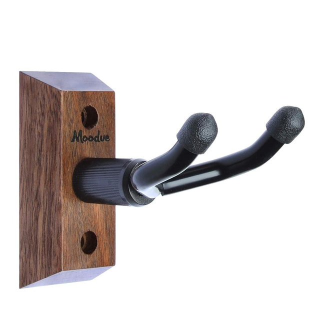 Ukulele Wall Mount Hanger, Moodve Black Walnut Ukulele Hanger Holder For Wall Fits Ukulele/Mandolin/Banjo, Ukulele Hanger Display For Concert, Home, Studio, Exhibition (walnut wood)