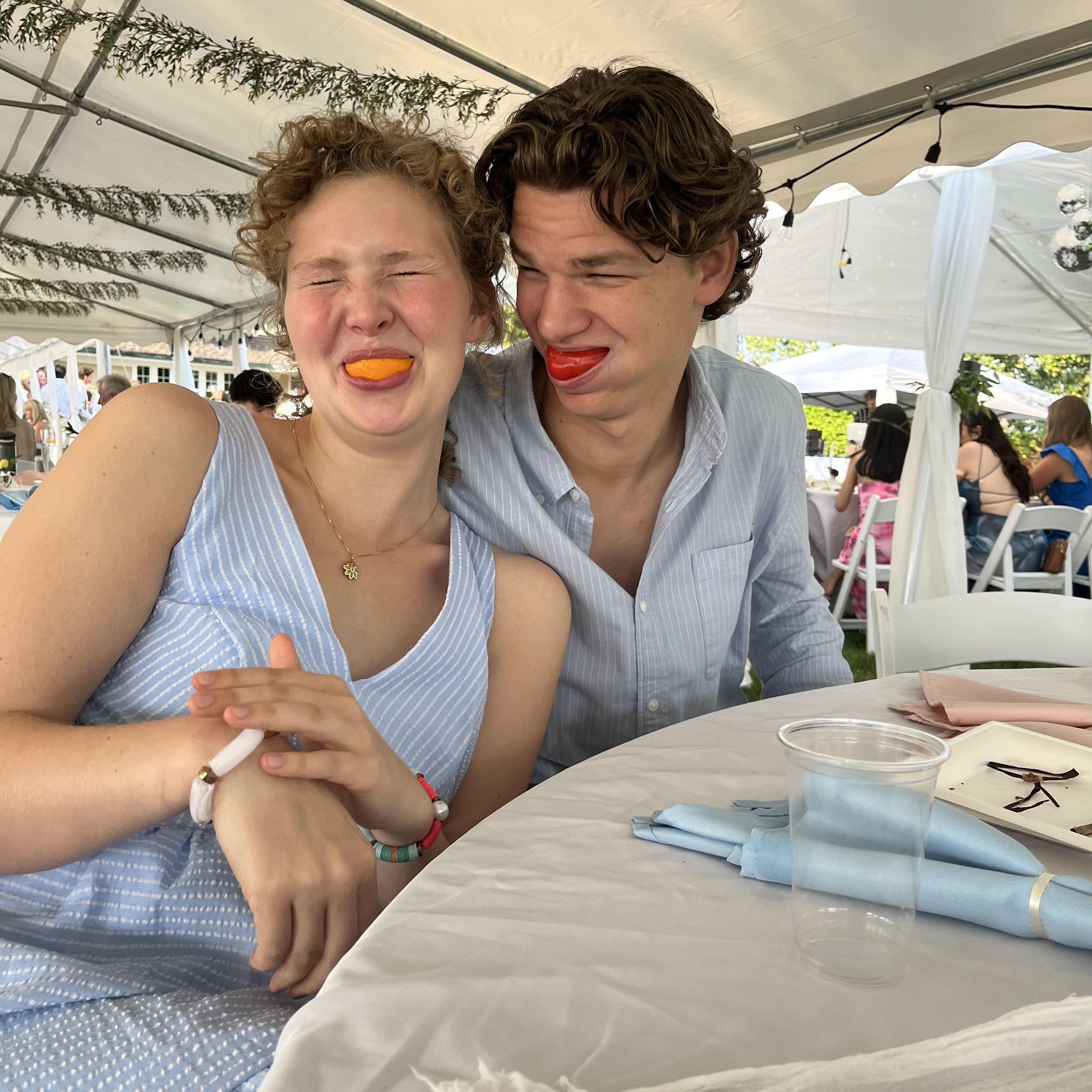 A friend snapped this picture at a wedding