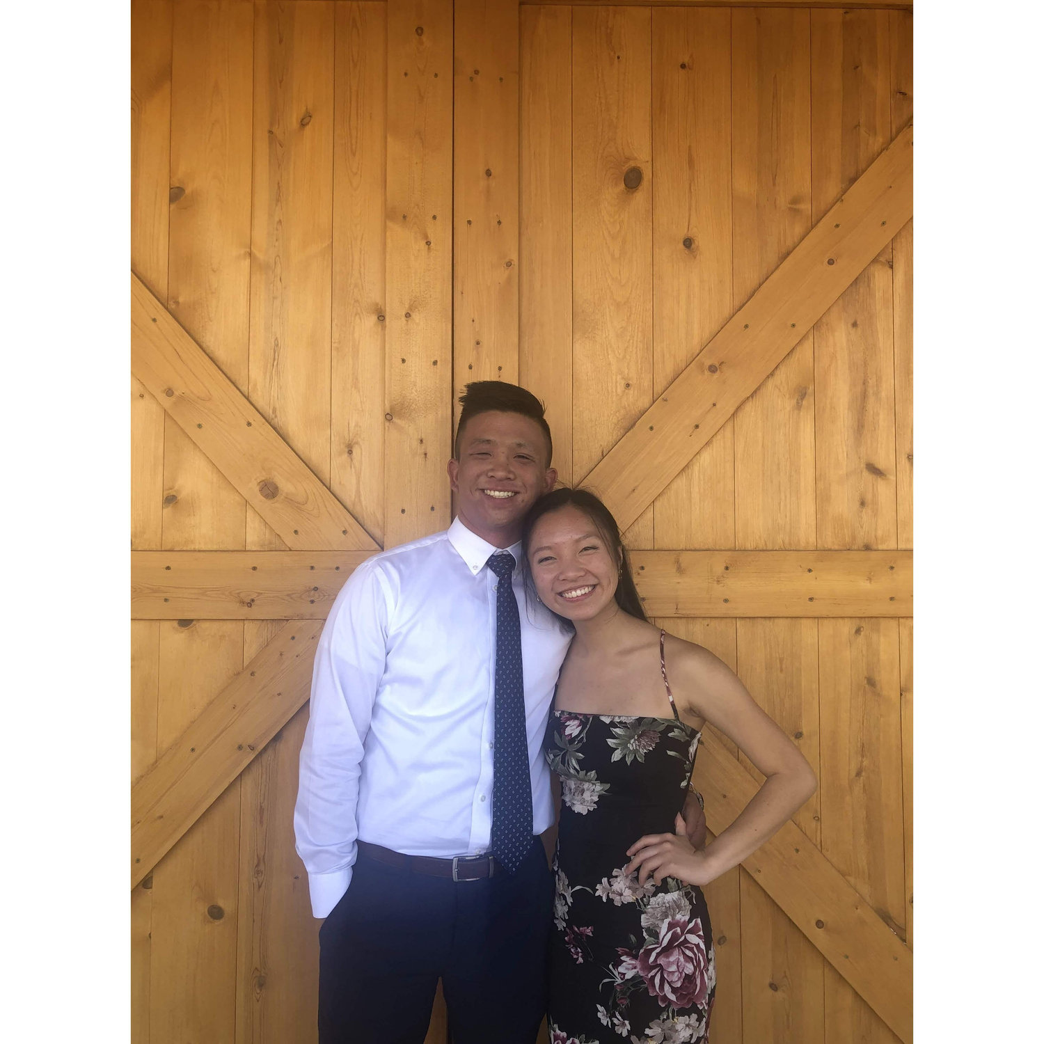 attending our first wedding together!