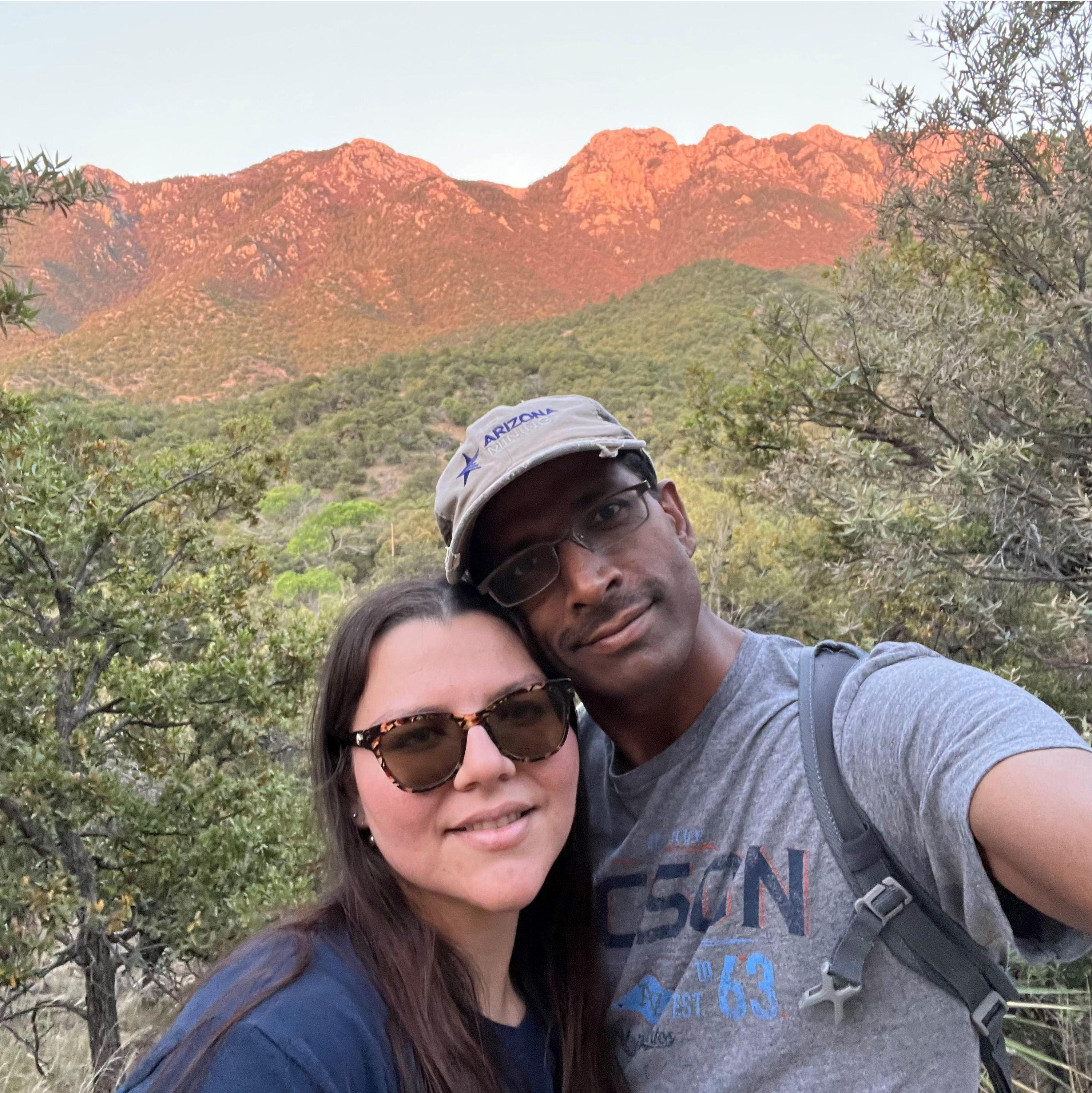 Our first hiking and picnic date.