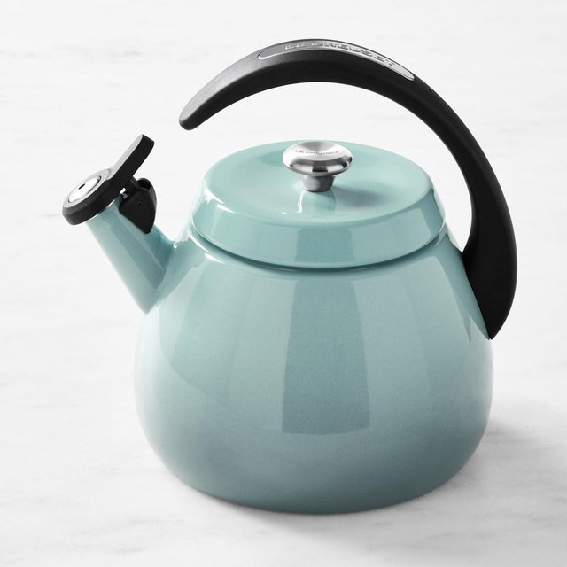 Le Creuset Cloche Tea Kettle, 2-Qt., Sea Salt
