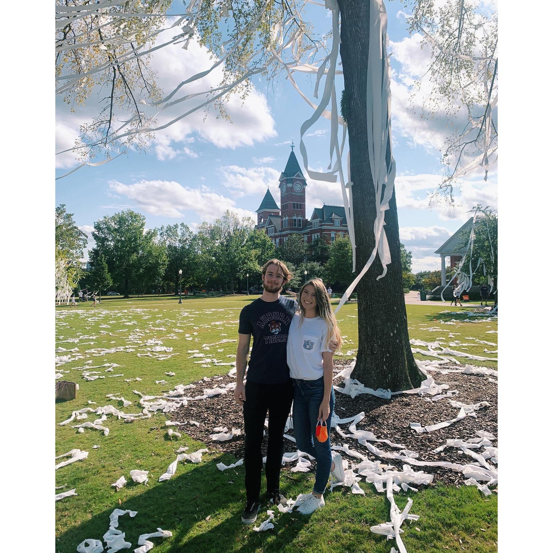 1st AU football game
