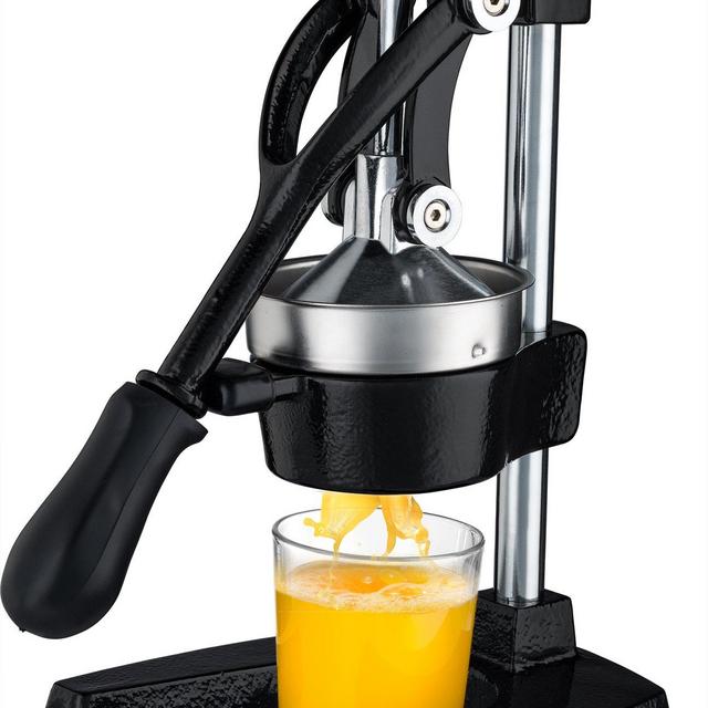 Gourmia GMJ9970 Large Citrus Juicer – Commercial Grade Press Orange and Lemon Press Juicing -Extracts Maximum Juice – Heavy Duty Cast Iron Base and Handle - Non Skid Suction Foot Base