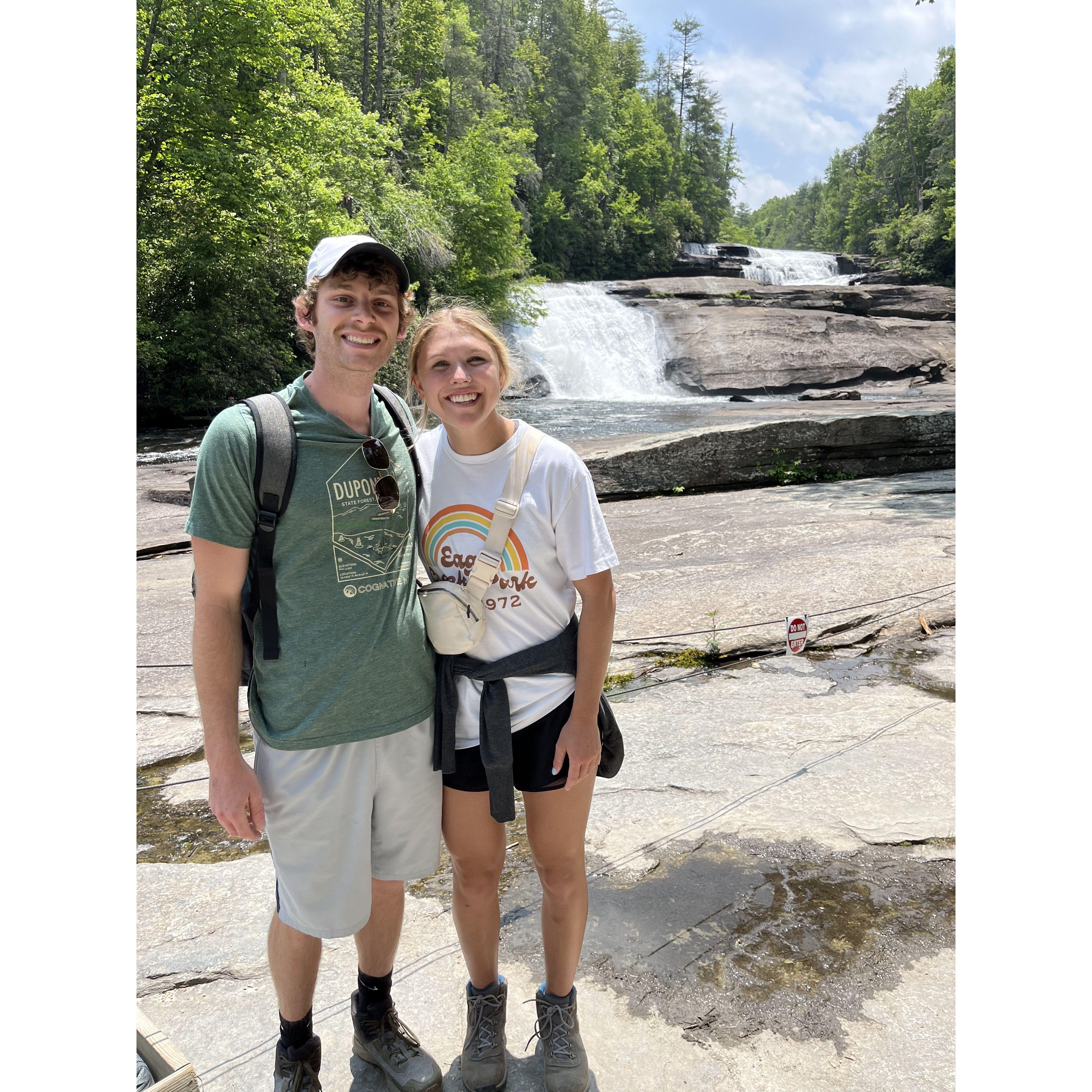 A hike in Dupont State Forest before we moved to Asheville