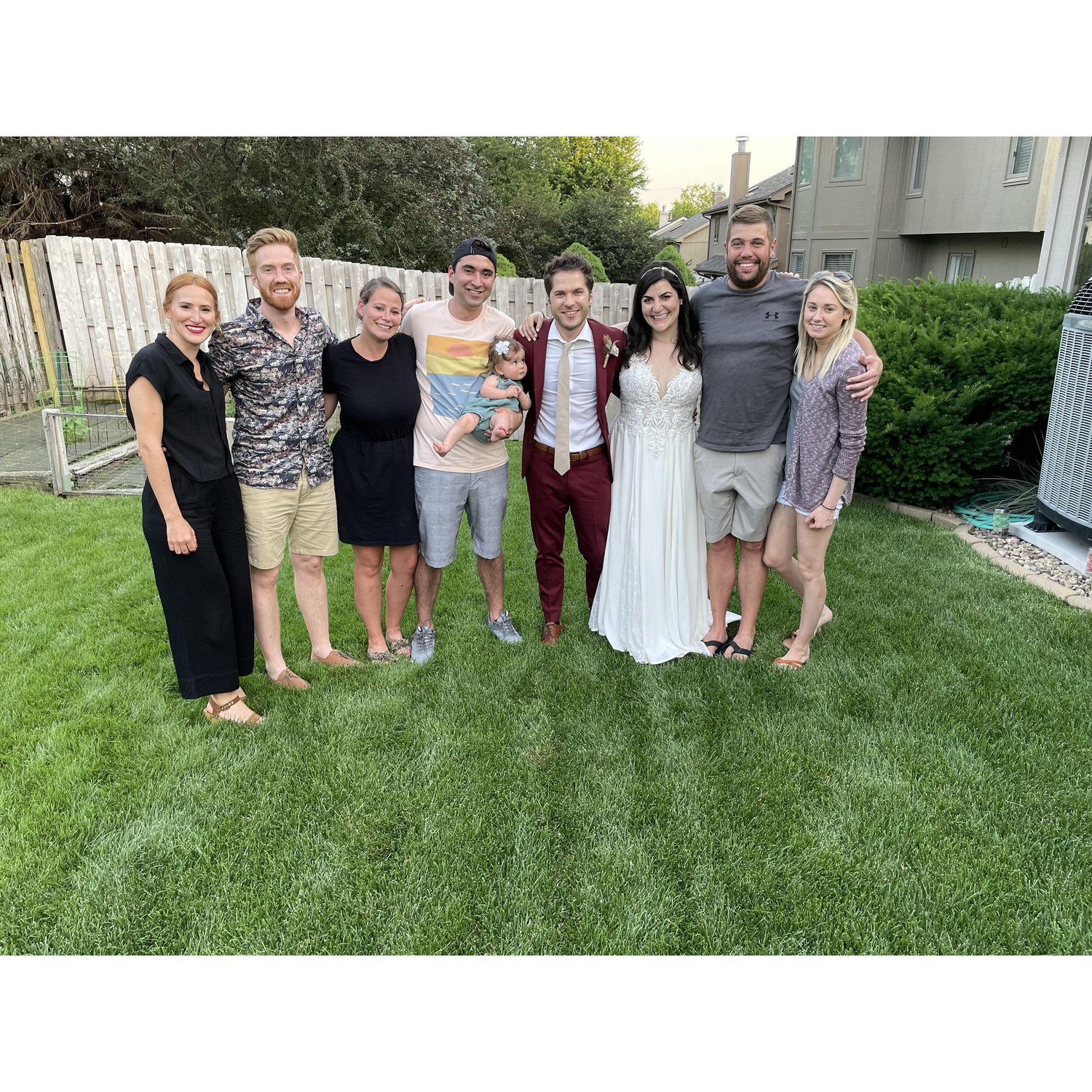 With some of Andrew's best hometown friends and their wives - 2 of which were also married during the pandemic!