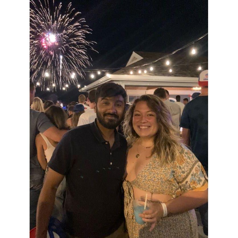 The fireworks were from our chemistry