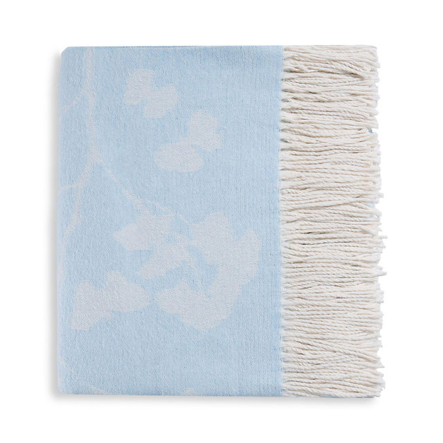 Michael Aram Butterfly Ginkgo Throw Blanket, 60" x 70"