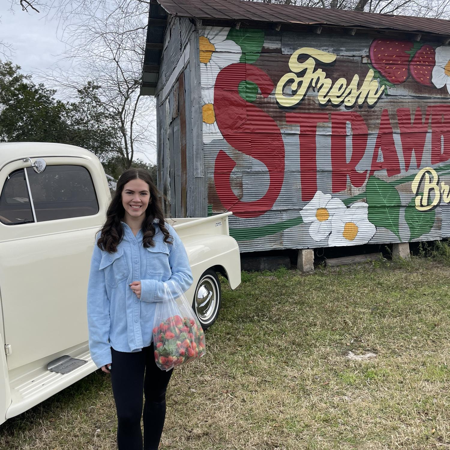 First time strawberry pickin’ 🍓