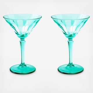Rialto Acqua Martini Glass, Set of 2