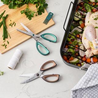 Assorted Kitchen and Herb Shears Set with Blade Cleaner