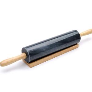 Fox Run Craftsmen - Fox Run 3834 Marble Rolling Pin, 10-inch Barrel, Black