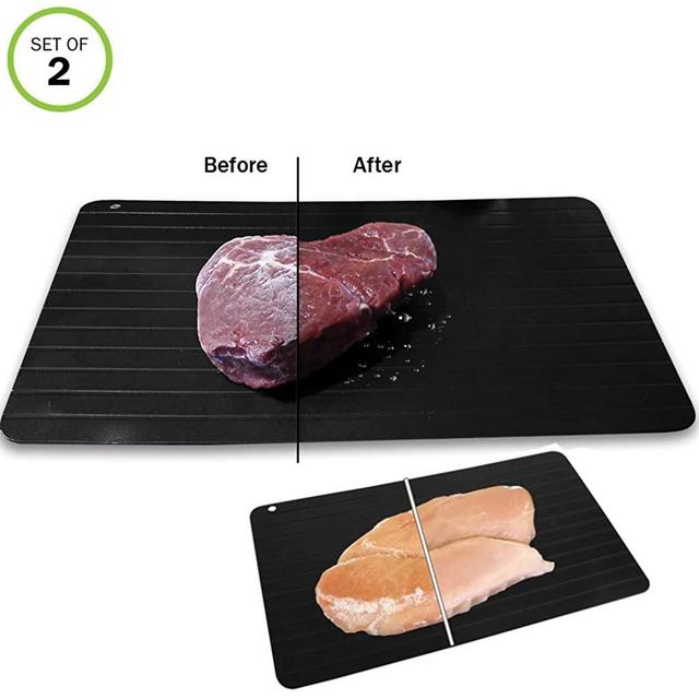 Evelots NEW Meat Defrosting Tray-Thaws Food Fast-Large Size-No Microwave-Set/2