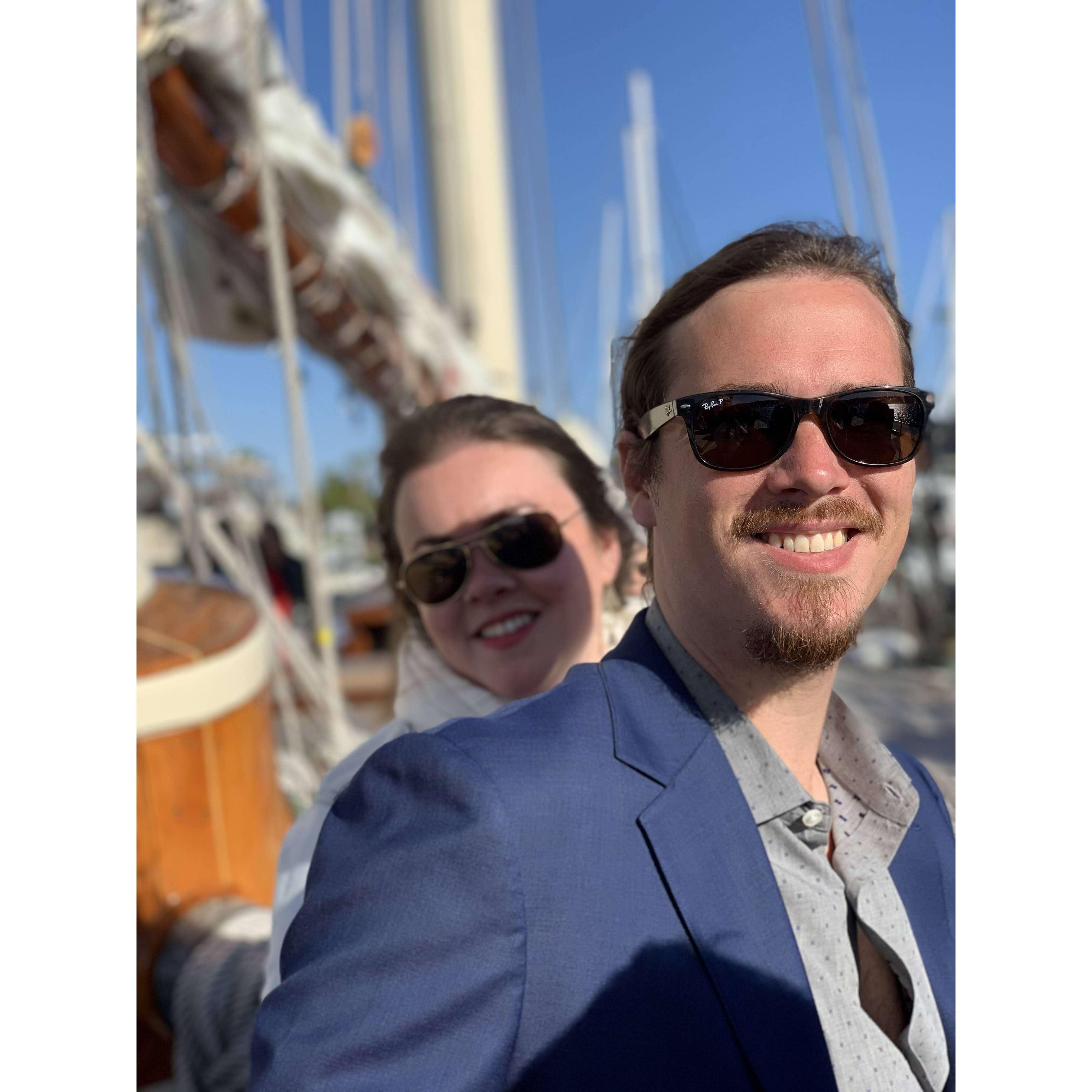 Another wedding, this one on a boat!