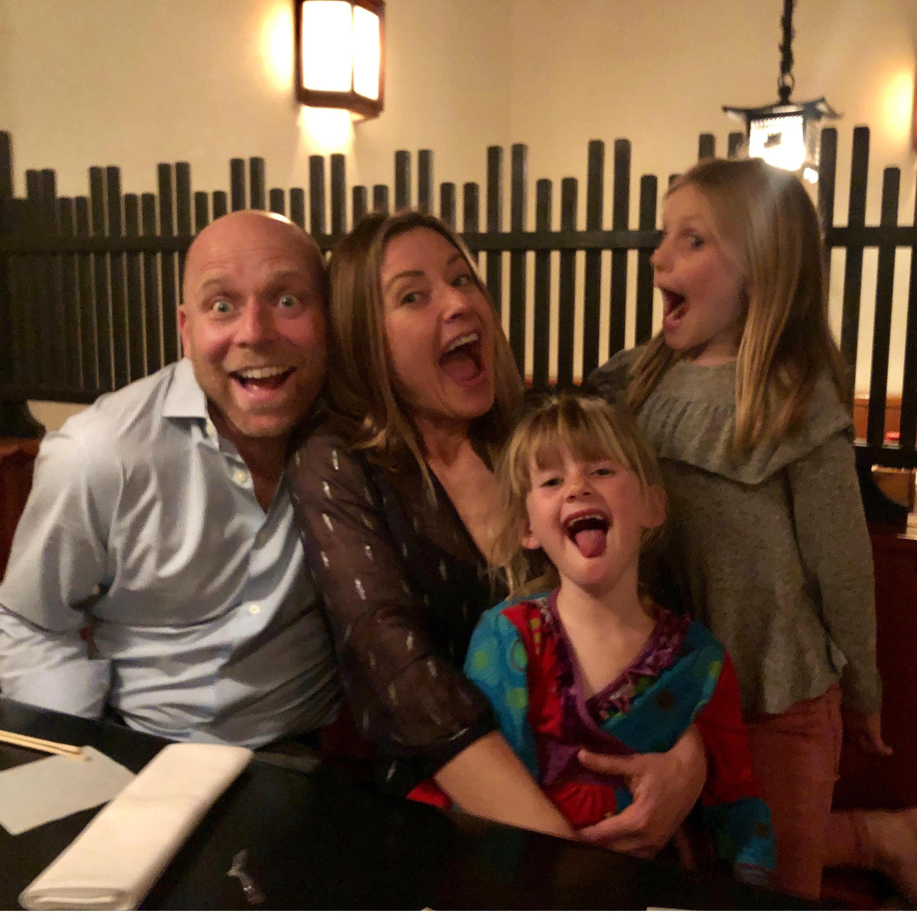 Sushi with our little ones, Daisy & Lucca <3