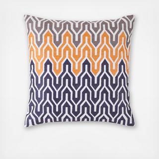 Plimpton Flame Embroidered Pillow