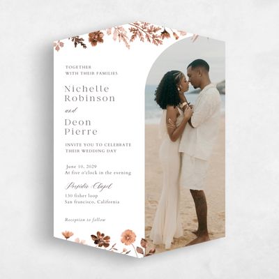 White Diamond Wedding Invitation - Viva Photo