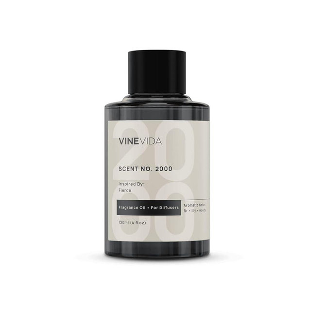 VINEVIDA [4 Fl Oz] Scent NO. 2000 Fragrance Oil for Cold Air Diffusers, Aromatic Notes of Fir Lily Woodsy, Essential Oils for Diffuser Oil Refill & Air Freshener Room Spray