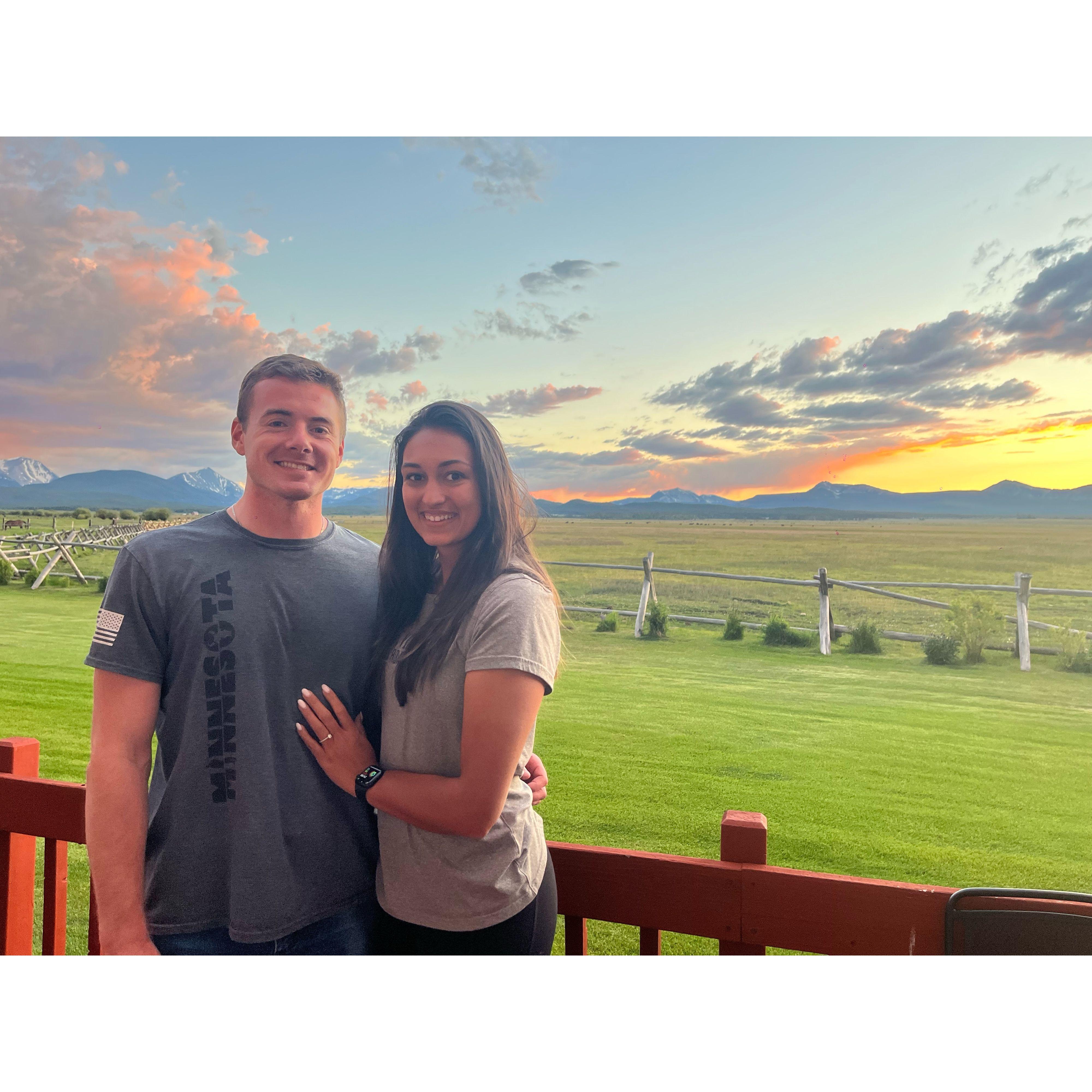 The BEAUTIFUL sunset in Wisdom, MT. We can't wait to go back.