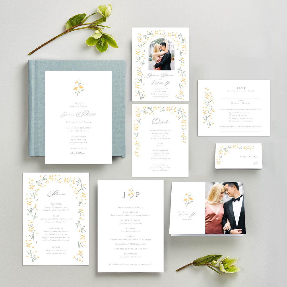 Regal Classic | Honey | Zola Wedding Invitations