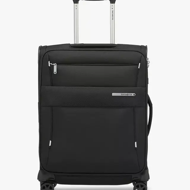 Samsonite Duopack 55cm 4-Wheel Expandable Cabin Case, Black