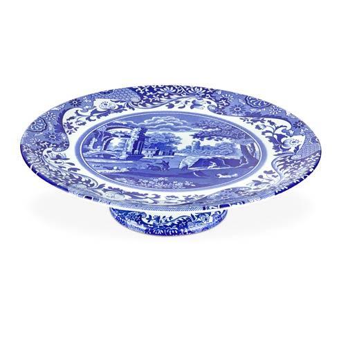 Sale: Spode ~ Blue Italian ~ Footed Cake Plate, Price $51.99 in Beaumont, TX from For Heaven's Sake