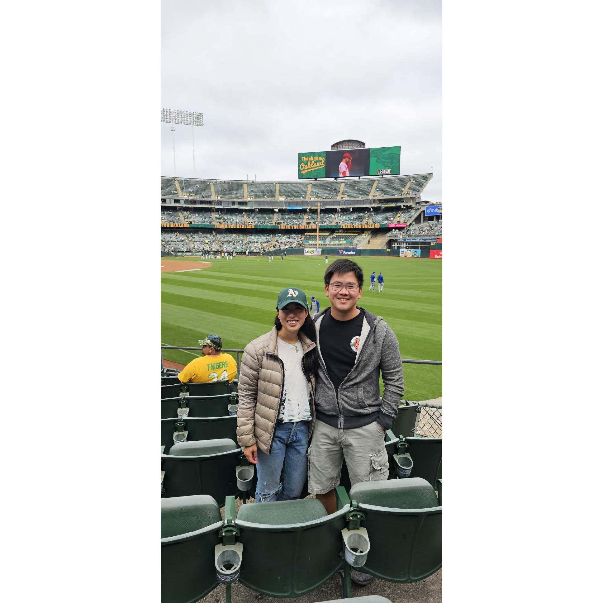 Andrew sharing his love of baseball