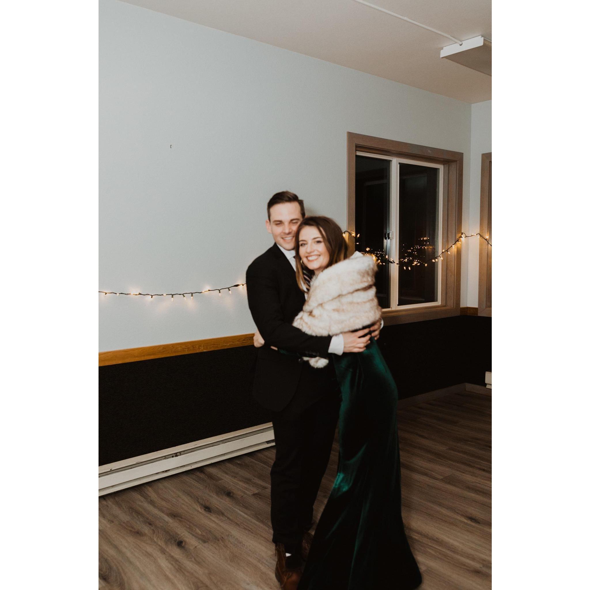 At Victoria's sister Kat's wedding