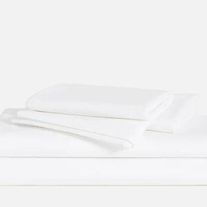 King Sized White Luxe Sateen Core Sheet Set