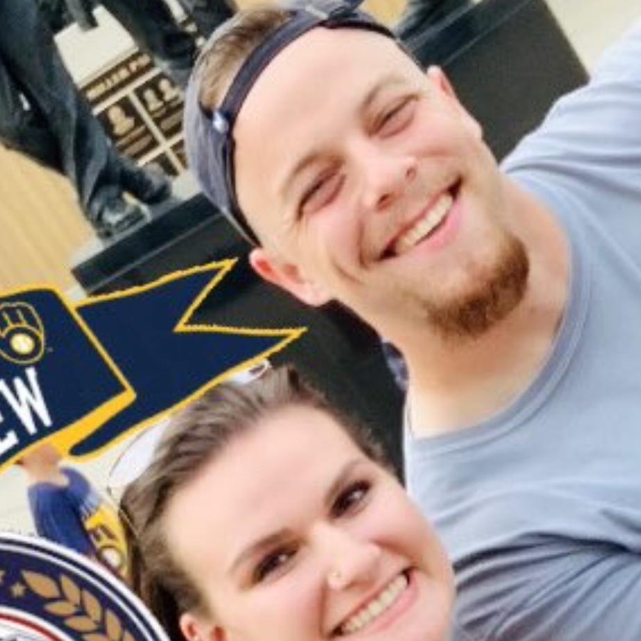Our first picture was at a Brewer's game in July of 2023!