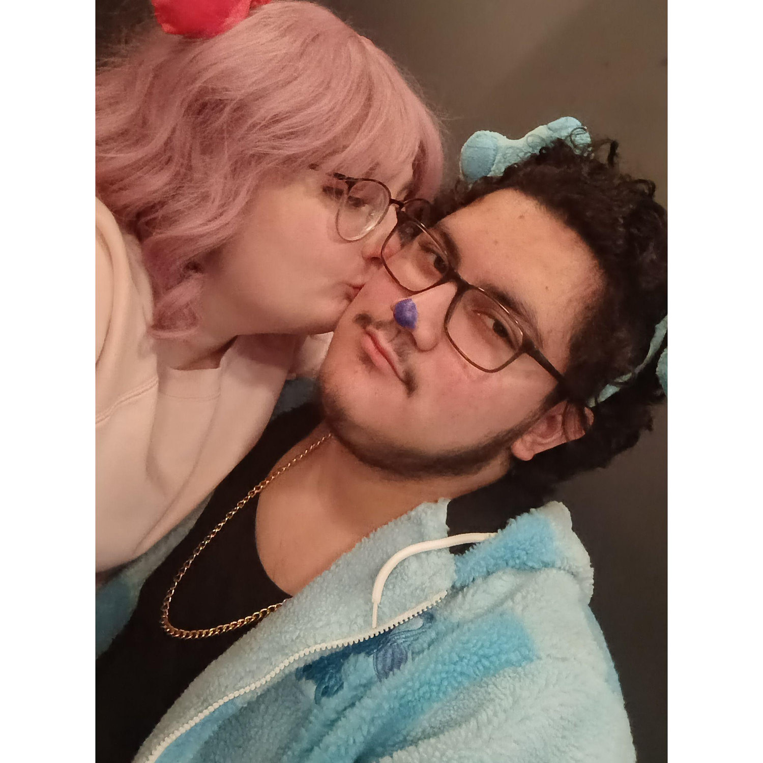 Went to a cosplay night as Magenta and Blue