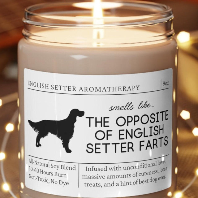 English Setter Gifts, English Setter Mom, Funny English Setter Gift, English Setter Candle, Gift for English Setter Owner