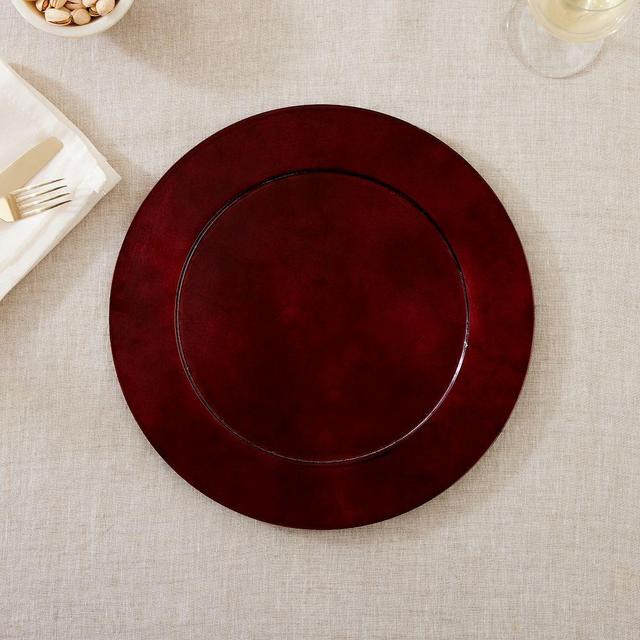 Lacquer Charger, Metallic Red, Set of 4 BOM