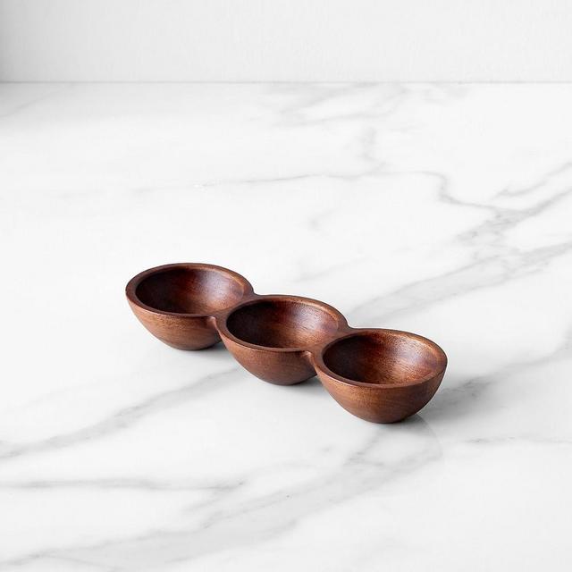 Mixed Wood Serving Bowl, Multi, Small