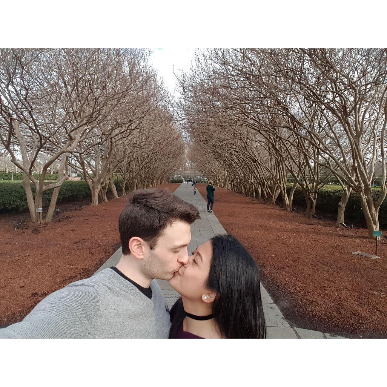 At the Dallas Arboretum and Botanical Garden
