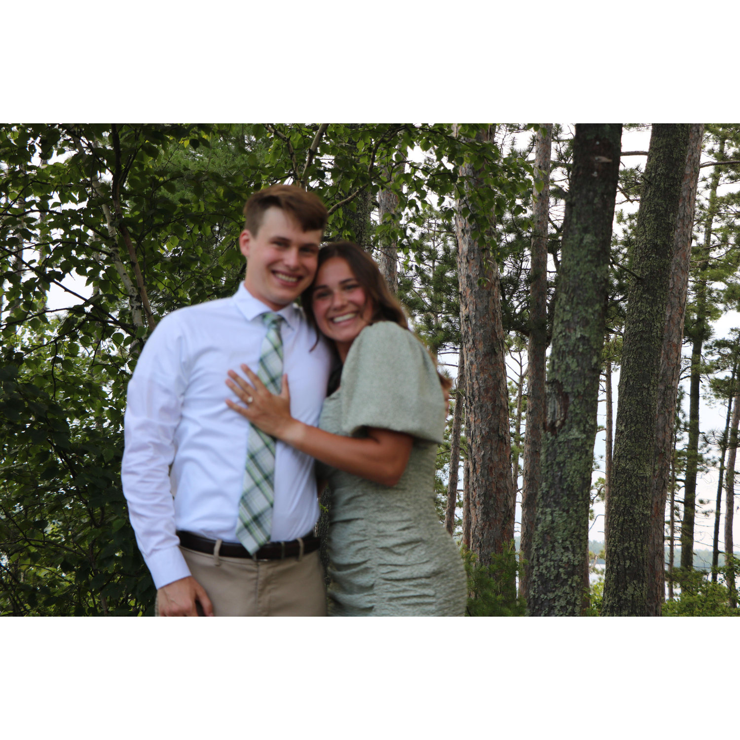 Post-Engagement glee! We were both so happy!!