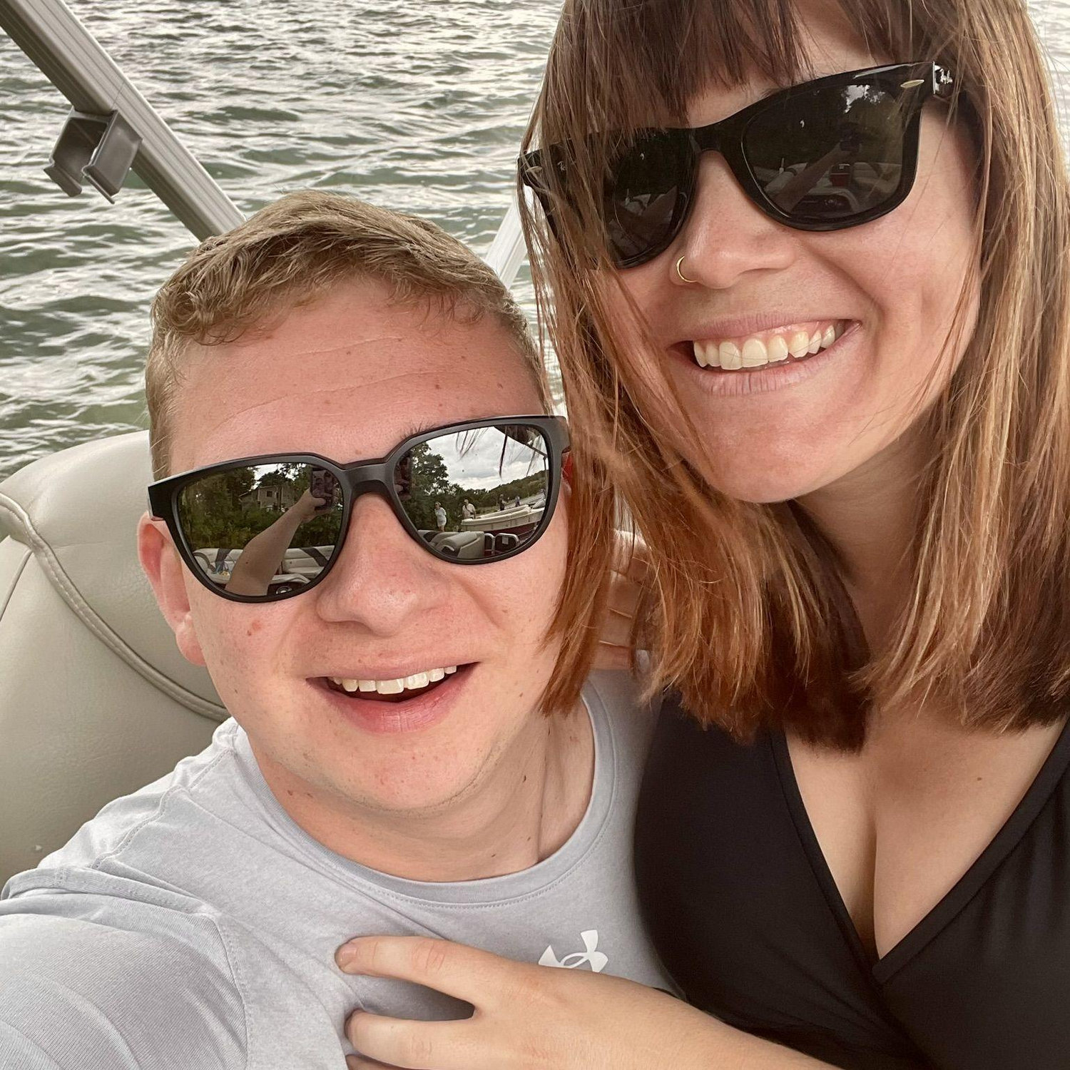 We love boating on Sylvan Lake with Brian's family during annual vacations.