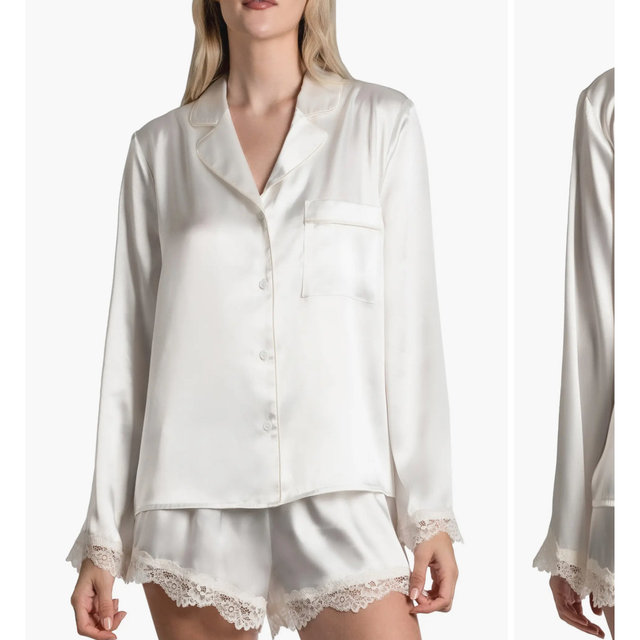 🩷 Bridal Shower Gift 🩷 Satin Ruffle Pajama Set