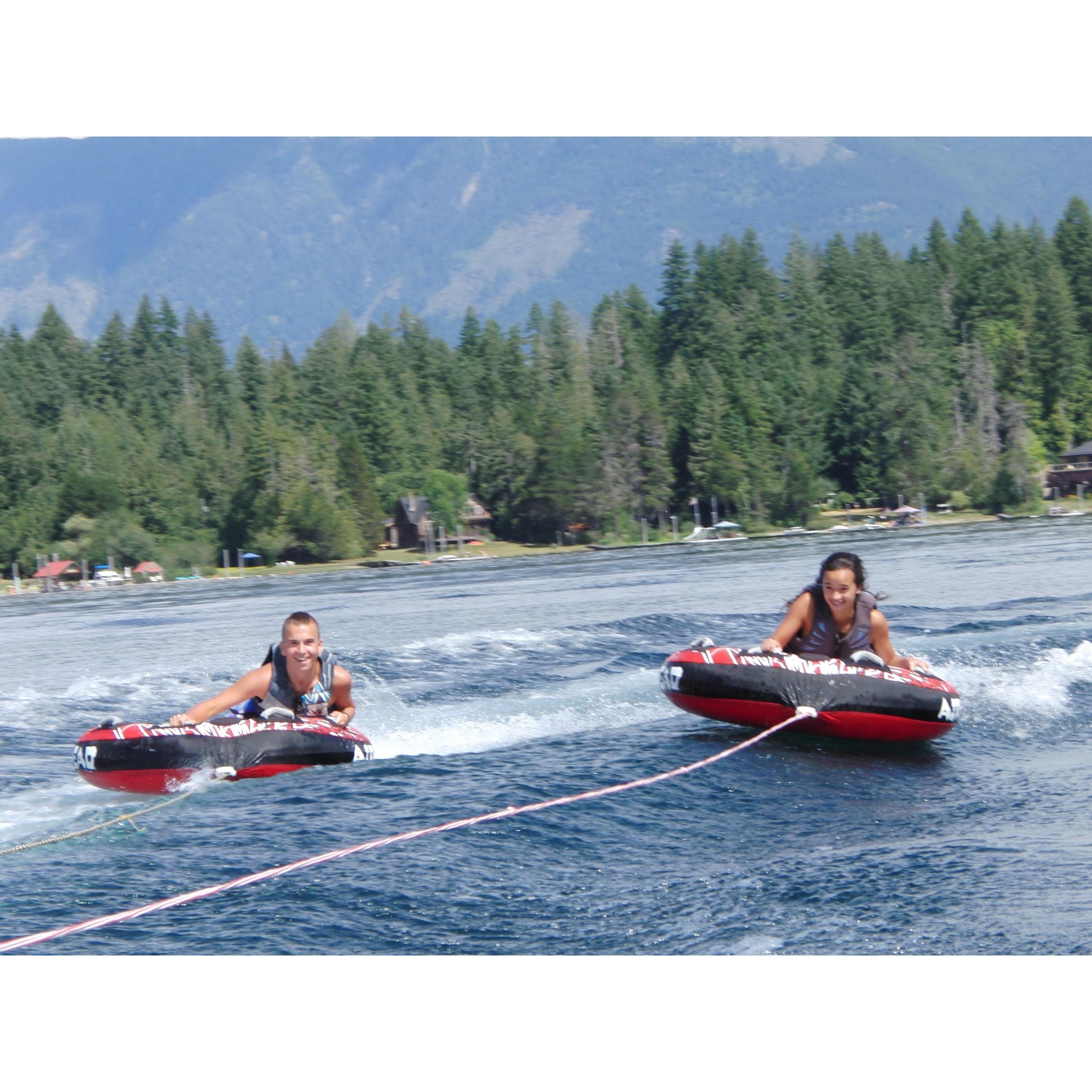 Tubing at Sproat Lake 2011