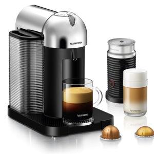 Nespresso - Vertuo Chrome & Aeroccino3 Milk Frother