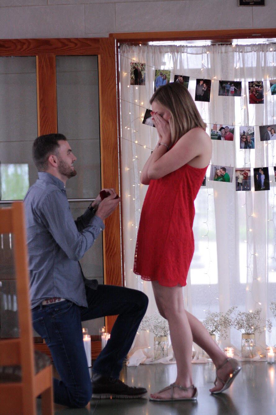 April 13, 2019 // Western Kentucky University // Kyle proposed (with a red ring box of course) in a small and beautiful chapel on campus while Amy was visiting from Lexington.