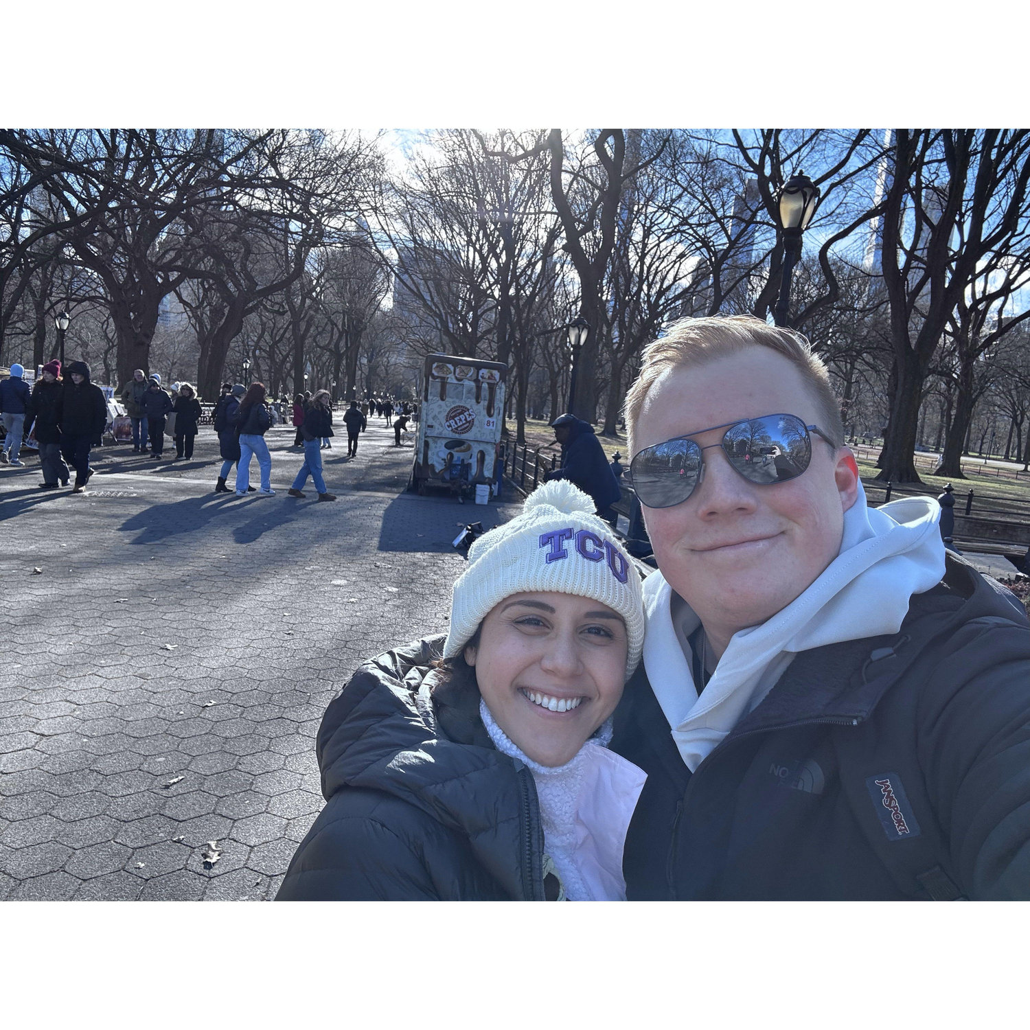 Central Park Jan 2025 - Our first visit back as an ENGAGED couple!