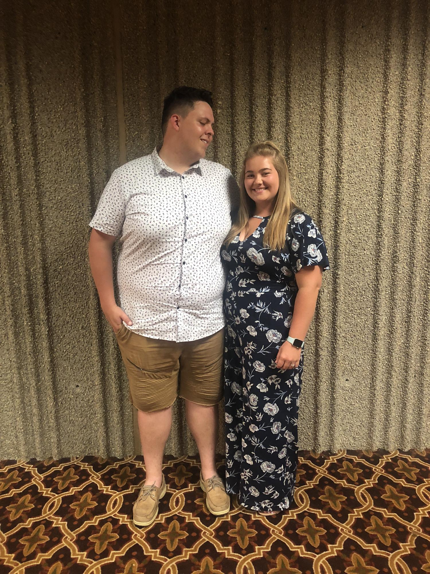 At Lamour and Austin's wedding.