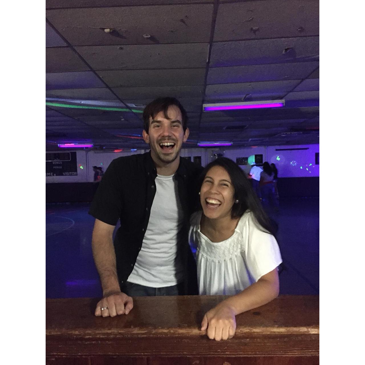 Celebrating Ruby's 27th with roller skating, friends, and nacho libre